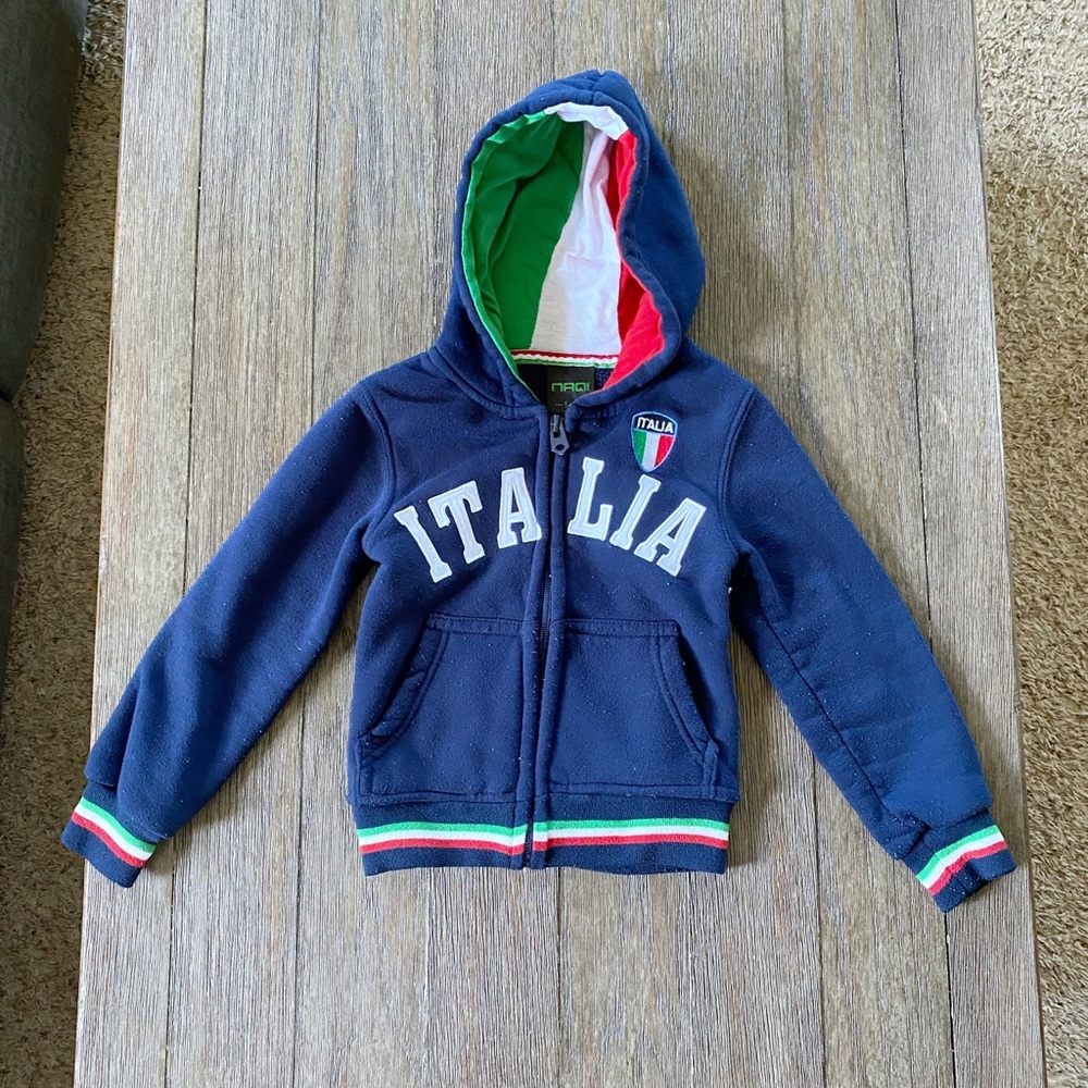 4/$20 Italia Zip Up Hoodie